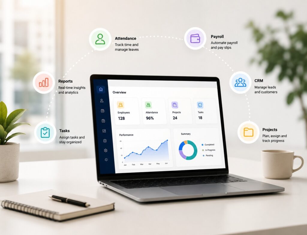 Best Employee Management Software for SMEs: Manage Attendance, Payroll, CRM & Projects in One Place