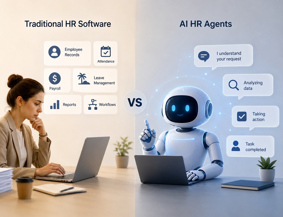 AI HR Agents vs Traditional HR Software: What’s the Difference in 2026?